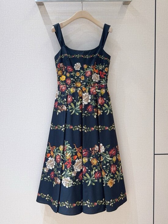 Agua by Agua Bendita Dresses & Skirts - Agua by Agua Bendita Navy Blue Floral Slip Dress